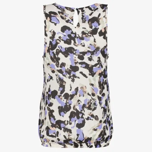 TwoDay Dames singlet met print wit paars