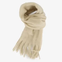 Scapino Dames sjaal met franjes beige Sale