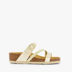 Hush Puppies Dames sleehak slippers champagne Outlet