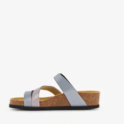 Hush Puppies Dames sleehak slippers zilvergrijs Outlet