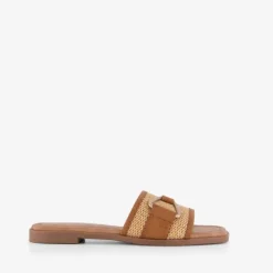 Blue Box Dames slippers bruin