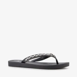 Scapino Dames slippers met strass steentjes zwart Best