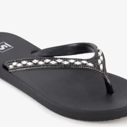 Scapino Dames slippers met strass steentjes zwart Best