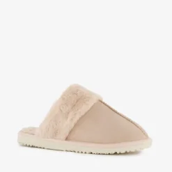 Thu!s Dames sloffen met imitatiebont lichtroze Discount