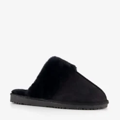 Thu!s Dames sloffen met imitatiebont zwart Sale