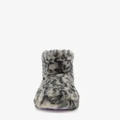 Thu!s Dames sloffen met luipaardprint grijs