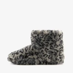 Thu!s Dames sloffen met luipaardprint grijs