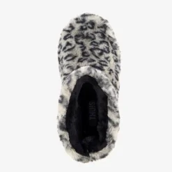 Thu!s Dames sloffen met luipaardprint grijs