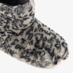 Thu!s Dames sloffen met luipaardprint grijs