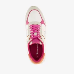 Tamaris Dames sneakers fuchsia beige Online