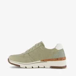 Natuform Dames sneakers met kurkdetail groen Clearance