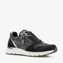 Natuform Dames sneakers met slangenprint details zwart Online