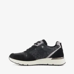Natuform Dames sneakers met slangenprint details zwart Online