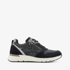 Natuform Dames sneakers met slangenprint details zwart Online