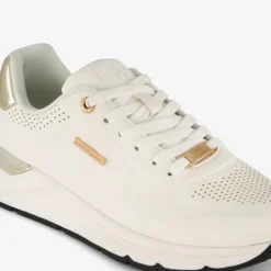 Hush Puppies Dames sneakers wit goud Clearance