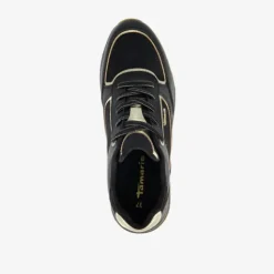 Tamaris Dames sneakers zwart goud