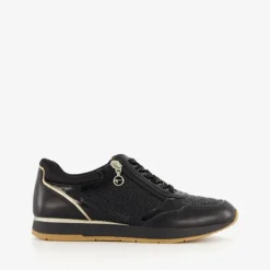 Tamaris Dames sneakers zwart goud Outlet