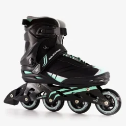 Nijdam Dames softboot skeelers zwart New