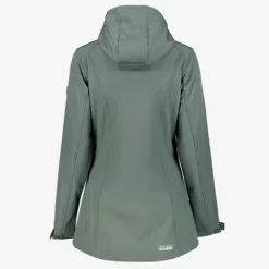 Kjelvik Dames softshell jas groen New