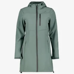 Mountain Peak Dames softshell parka groen Hot