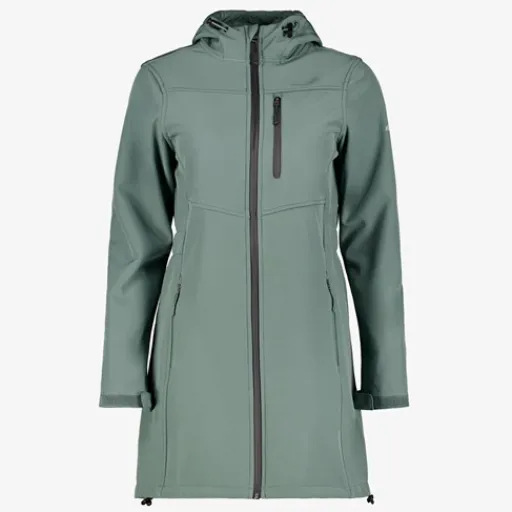 Mountain Peak Dames softshell parka groen Hot