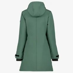 Kjelvik Dames softshell parka jas groen Discount