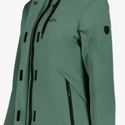 Kjelvik Dames softshell parka jas groen Discount