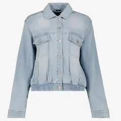 TwoDay Dames spijkerjas lichtblauw Hot