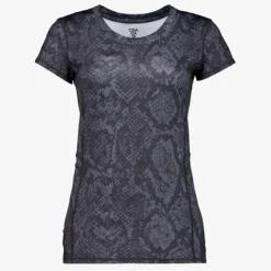 Osaga Dames sport T-shirt met slangenprint grijs Sale