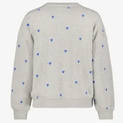 TwoDay Dames sweater grijs met hartjes Outlet
