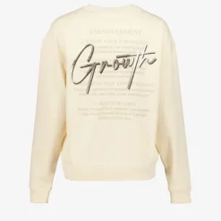 TwoDay Dames sweater met backprint beige