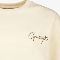 TwoDay Dames sweater met backprint beige