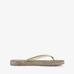 Supercracks Dames teenslippers goud Outlet