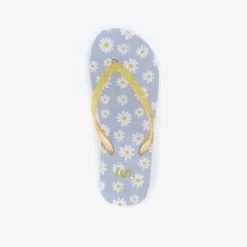Scapino Dames teenslippers met madeliefjes Outlet