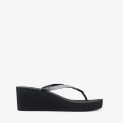 Blue Box Dames teenslippers met sleehak Outlet