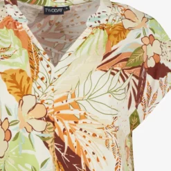 TwoDay Dames top met bloemenprint geel groen Hot