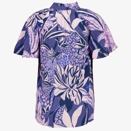 TwoDay Dames top met bloemenprint paars Best