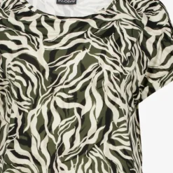 TwoDay Dames top met botanische print groen Hot