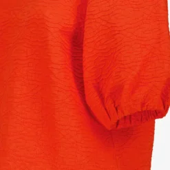 TwoDay Dames top met pofmouwen rood Hot