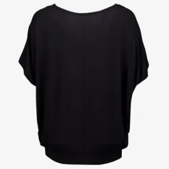 TwoDay Dames top met vlindermouwen zwart Clearance