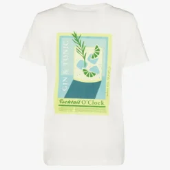 TwoDay Dames T-shirt gin tonic wit Hot