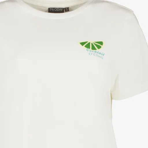 TwoDay Dames T-shirt gin tonic wit Hot