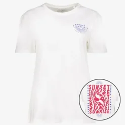 TwoDay Dames T-shirt met backprint sunset wit Clearance