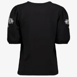 TwoDay Dames T-shirt met borduursels zwart Online