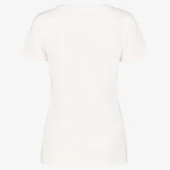 TwoDay Dames T-shirt met luipaardprint wit New