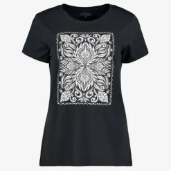 TwoDay Dames T-shirt met mandala opdruk donkerblauw Sale
