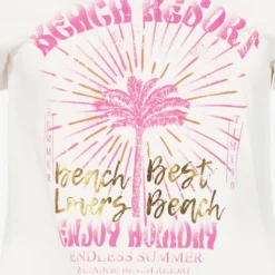 TwoDay Dames T-shirt met opdruk roze goud