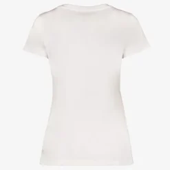 TwoDay Dames T-shirt met opdruk wit lila New