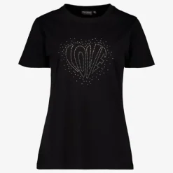 TwoDay Dames T-shirt met strass steentjes Online