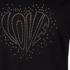TwoDay Dames T-shirt met strass steentjes Online